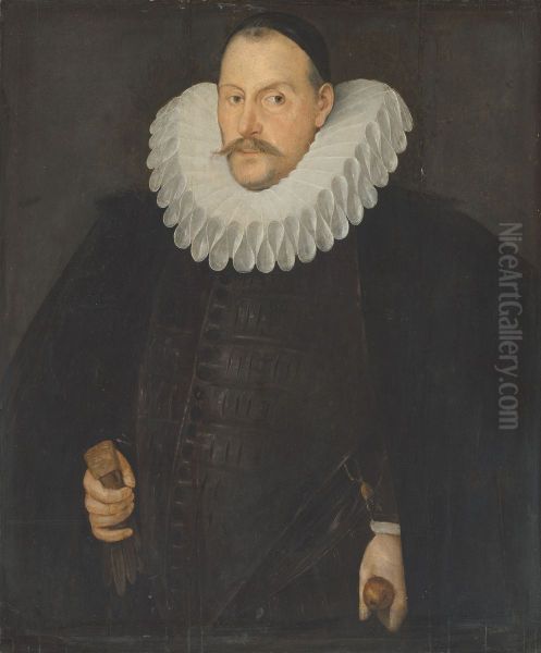 Sir Francis Hynde (d.1597) Oil Painting by Hieronimo Custodis