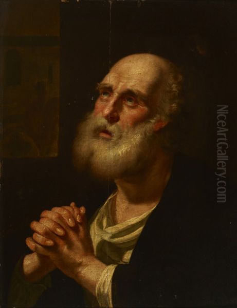 Saint Peter Oil Painting by Balthasar Denner