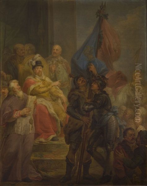 The Polish-Lithuanian Union in Lublin Oil Painting by Marcello Bacciarelli