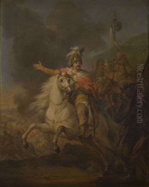 Sobieski pod Wiedniem Oil Painting by Marcello Bacciarelli