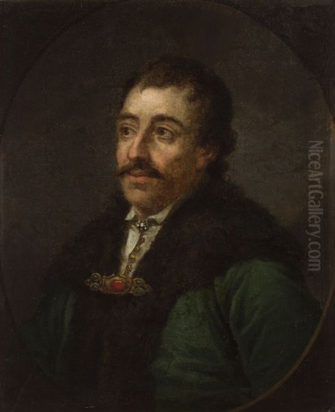 Portrait of Marcin Kalinowski Oil Painting by Kazimierz Wojniakowski