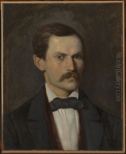 Portrait of Andrzej Dziubandowski Oil Painting by Aleksander Kotsis