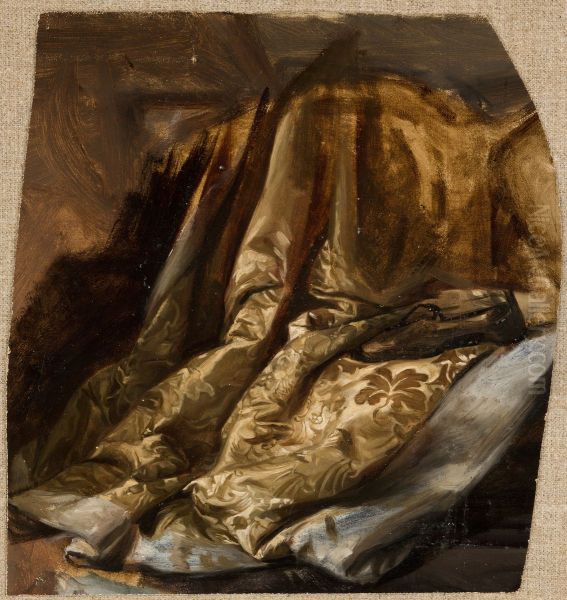 Fragment of the Cover of Quinn's Bed. Study to the Painting 