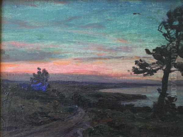 Twilight, Coast Of Maine Oil Painting by Howard Russell Butler