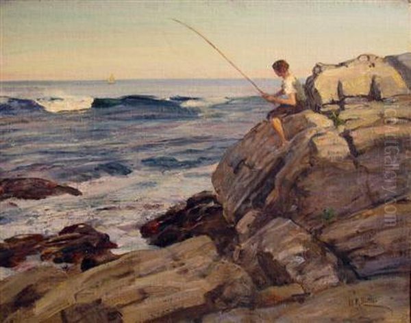 The Long Throw Oil Painting by Howard Russell Butler