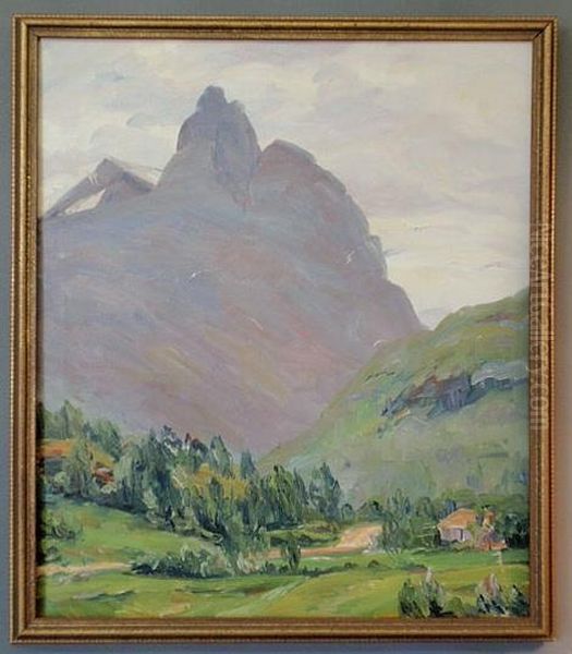 Mountain Landscape Oil Painting by Mary Cable Butler