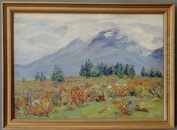 Mountain Landscape Oil Painting by Mary Cable Butler