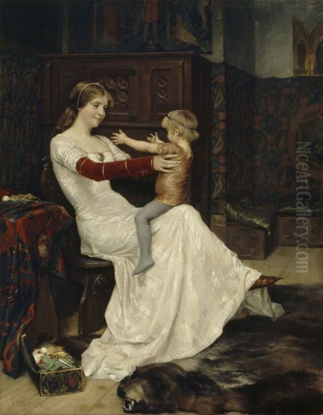 Queen Bianca Oil Painting by Albert Edelfelt