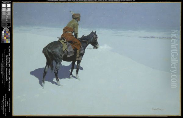 Friends or Foes? (The Scout) Oil Painting by Frederic Remington