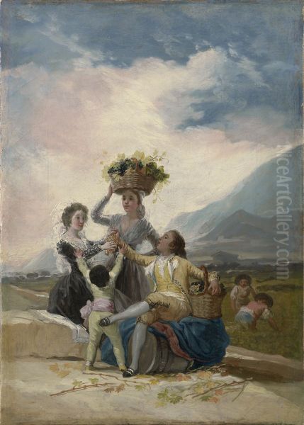 Autumn Oil Painting by Francisco Goya