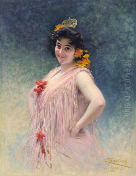 Emma Calve as Carmen Oil Painting by Theobald Chartran