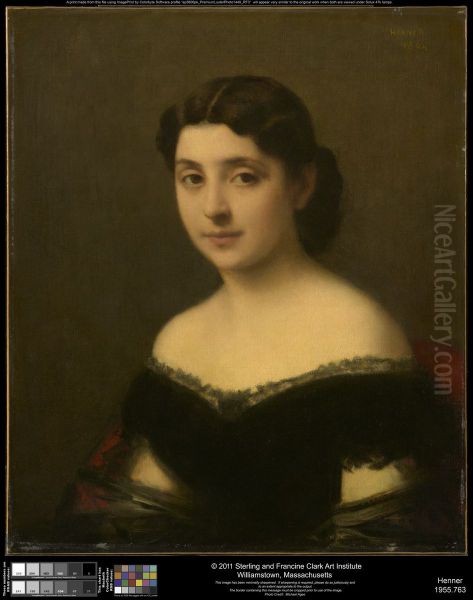 Portrait of a Woman Oil Painting by Jean-Jacques Henner