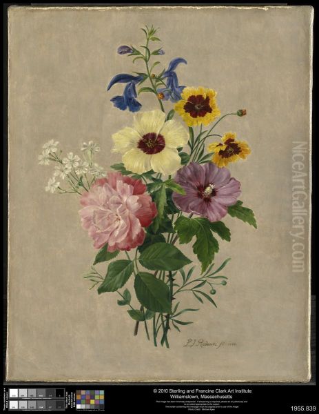 Flowers Oil Painting by Pierre-Joseph Redoute