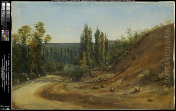 Road in the Jura Oil Painting by Theodore Rousseau