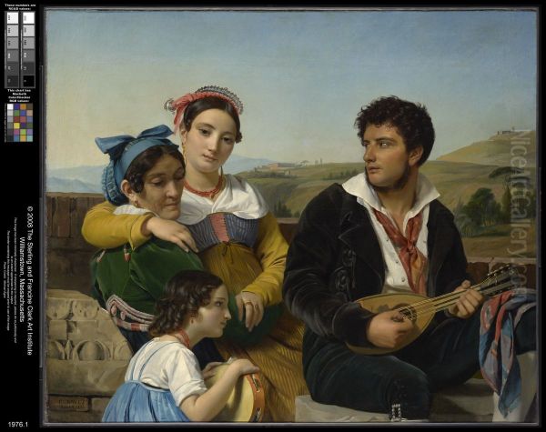 Musical Group Oil Painting by Francois-Joseph Navez