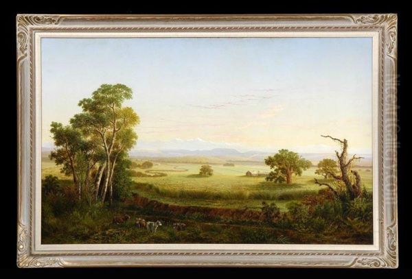 Panoramic Landscape Oil Painting by Frederick A. Butman