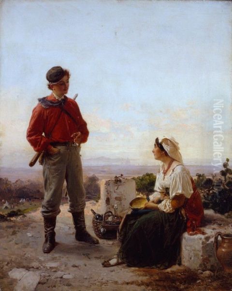 Il garibaldino Oil Painting by Gerolamo Induno