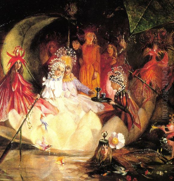 The Marriage of Oberon and Titania Oil Painting by John Anster Fitzgerald