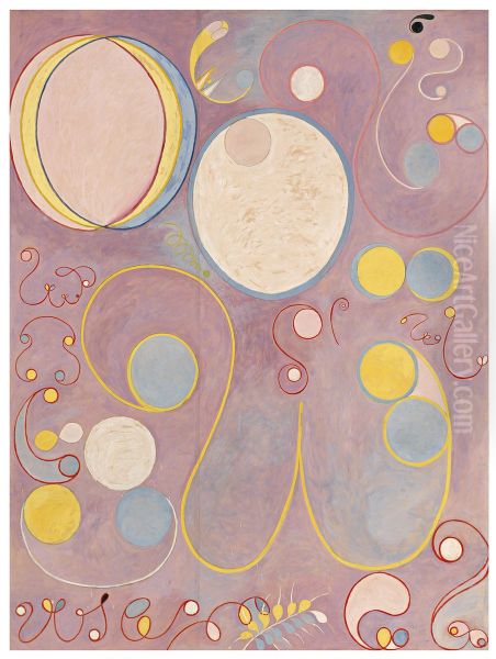 The Ten Largest, No. 8, Adulthood Oil Painting by Hilma af Klint