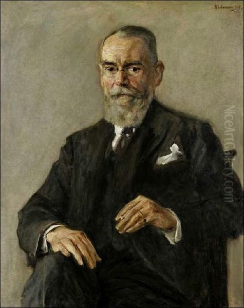 Portrait August Batschari Oil Painting by Max Liebermann