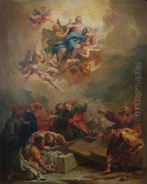 Assumption Oil Painting by Francesco Solimena