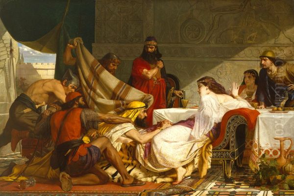 The Festival of Esther Oil Painting by Edward Armitage