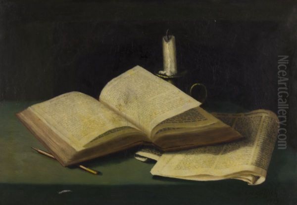 Tromp l'oeil, still-life. Oil Painting by Vanderbilt Museum of Art