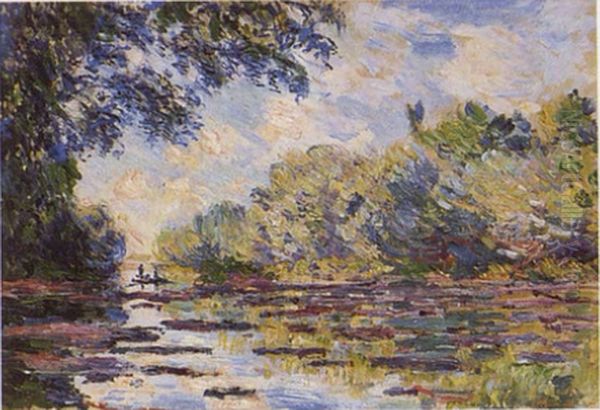 Bras de Seine a Giverny Oil Painting by Claude Monet