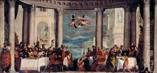 Le Repas chez Simon le Pharisien Oil Painting by Paolo Veronese