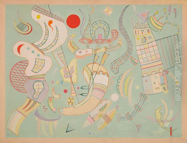 nqwsh rwshn Oil Painting by Wassily Kandinsky