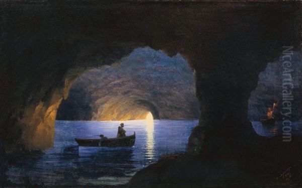 Azure Grotto, Naples Oil Painting by Ivan Aivazovsky