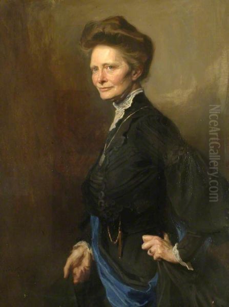 Dame Emily Penrose (1858-1942) Oil Painting by Philip de Laszlo