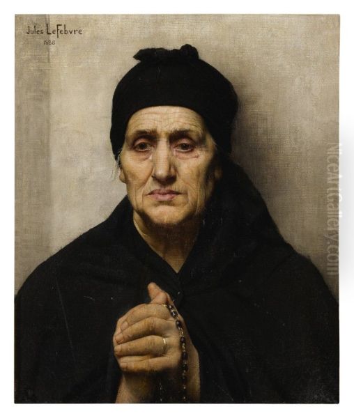 AN ELDERLY GREEK WOMAN Oil Painting by unknown