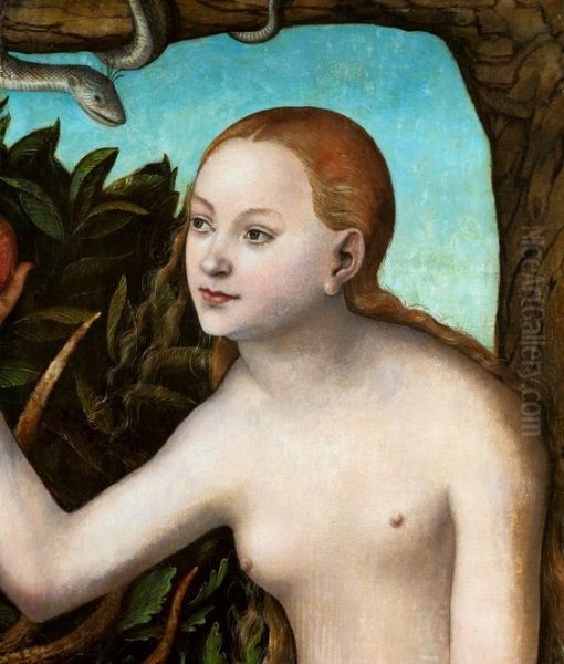 Eve (fragment) Oil Painting by Lucas Cranach the Elder