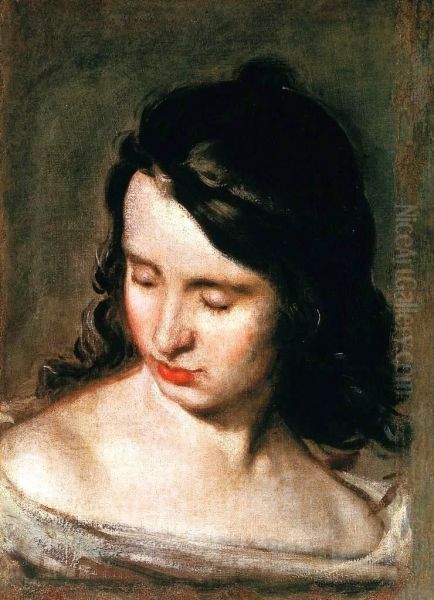 Blind woman. Oil Painting by Diego Velazquez