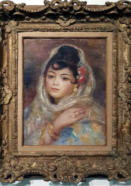 Algerian Woman Oil Painting by Pierre-Auguste Renoir