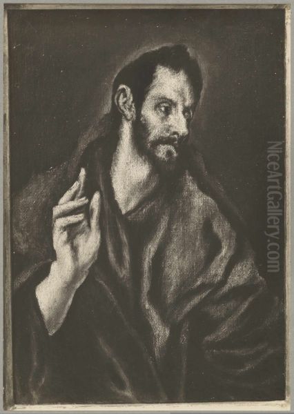 Saint Thomas (small version) Oil Painting by El Greco