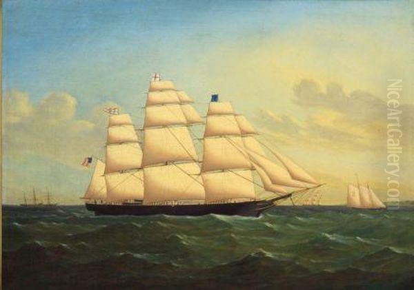 Portrait Of The Clipper Ship Oil Painting by James Buttersworth