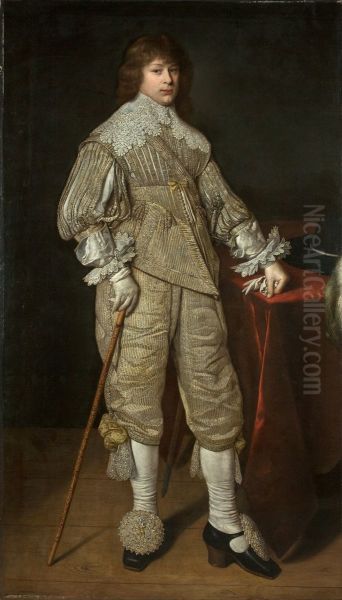 Portrait of Janusz Radziwill (1612-1655) Oil Painting by David Bailly