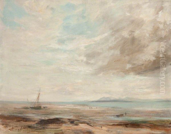 View of a Seashore Oil Painting by James Lawton Wingate