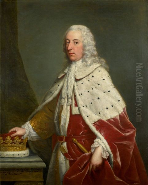 Portrait of Robert Montagu, 6th Earl and 3rd Duke of Manchester Oil Painting by Andrea Soldi