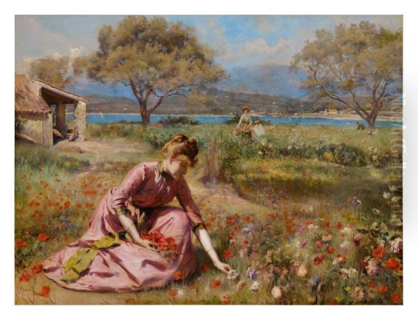 THE FIRST SPRING Oil Painting by unknown