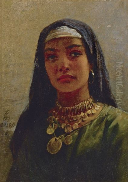 EGYPTIAN BEAUTY Oil Painting by unknown