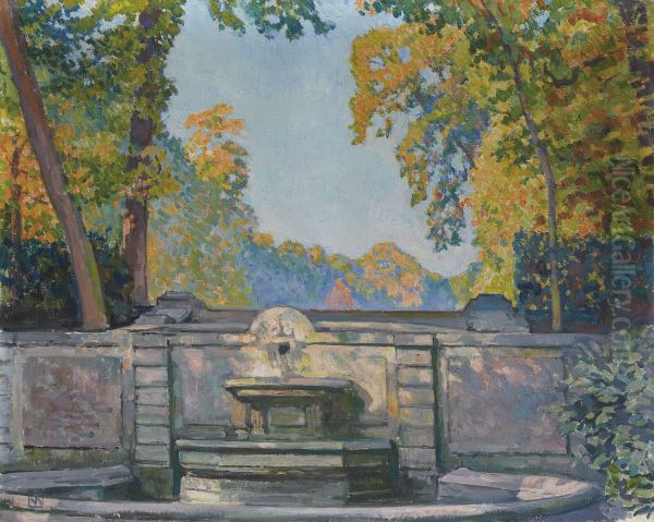 La Fontaine Oil Painting by unknown