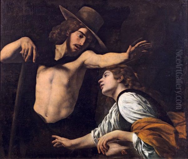 Noli me tangere Oil Painting by Battistello Caracciolo