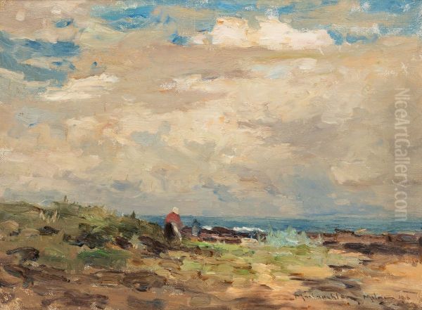 Along the Shore, 1916 Oil Painting by unknown