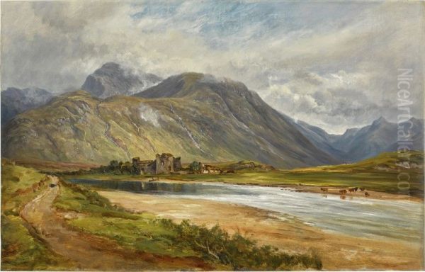 Ben Nevis and Inverlochy Castle Oil Painting by unknown