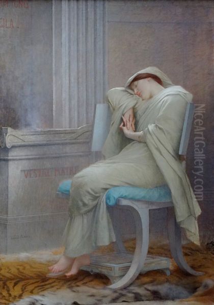 Sleeping Vestal Oil Painting by Jules Lefebvre