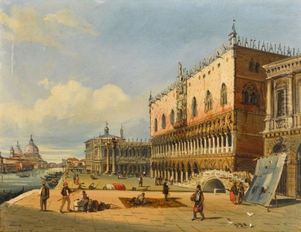 [Doge's Palace Grand Canal] Oil Painting by unknown