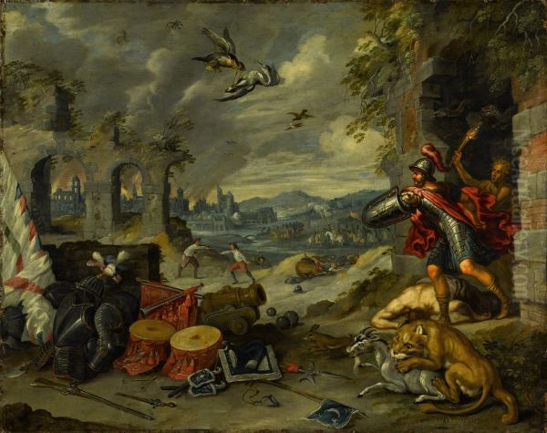 Allegory of War Oil Painting by Jan Brueghel the Younger